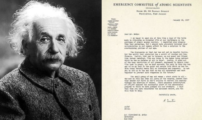 Surat dari einstein awali era bom atom kesalahan besar di hidup saya